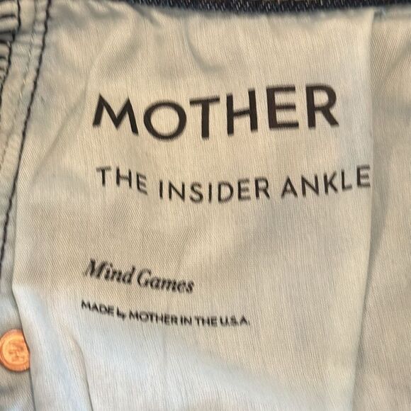 New MOTHER The Insider Ankle Jeans Mind Games Size 26 - Picture 12 of 16